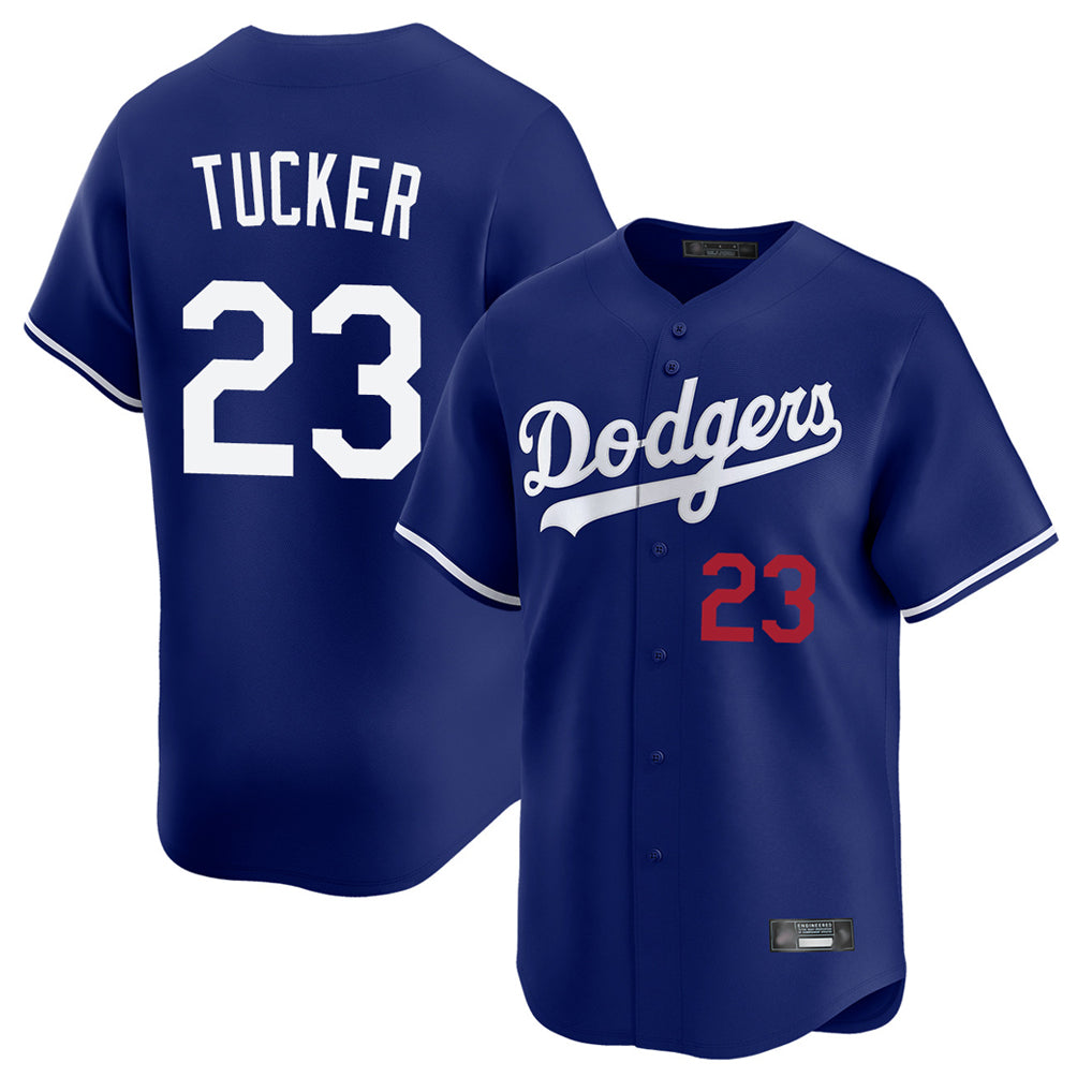 Silnrao LA.Dodgers #23 Kyle Tucker Player Royal Limited Home Stitched Jerseys