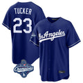 Silnrao LA.Dodgers #23 Kyle Tucker Player Royal World Series Meet Game Stitched Jerseys