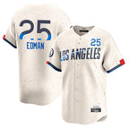 Silnrao LA.Dodgers #25 Tommy Edman Player Cream City Connect Limited Home Stitched Jerseys