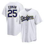 SilnraoLA.Dodgers #25 Tommy Edman Player Gold White 2026 Collection Stadium Game Stitched Jerseys