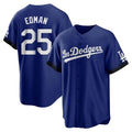 Silnrao LA.Dodgers #25 Tommy Edman Player Royal City Connect Home Game Stitched Jerseys