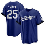 Silnrao LA.Dodgers #25 Tommy Edman Player Royal City Connect Home Game Stitched Jerseys
