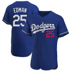 Silnrao LA.Dodgers #25 Tommy Edman Player Royal Limited Elite Home Stitched Jerseys