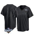 Silnrao LA.Dodgers #3 Edwin D¨ªaz Player Black World Series Pitch Fashion T-shirt Stitched Jerseys