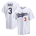 Silnrao LA.Dodgers #3 Edwin D¨ªaz Player Gold White 2026 Collection Stadium Limited Stitched Jerseys