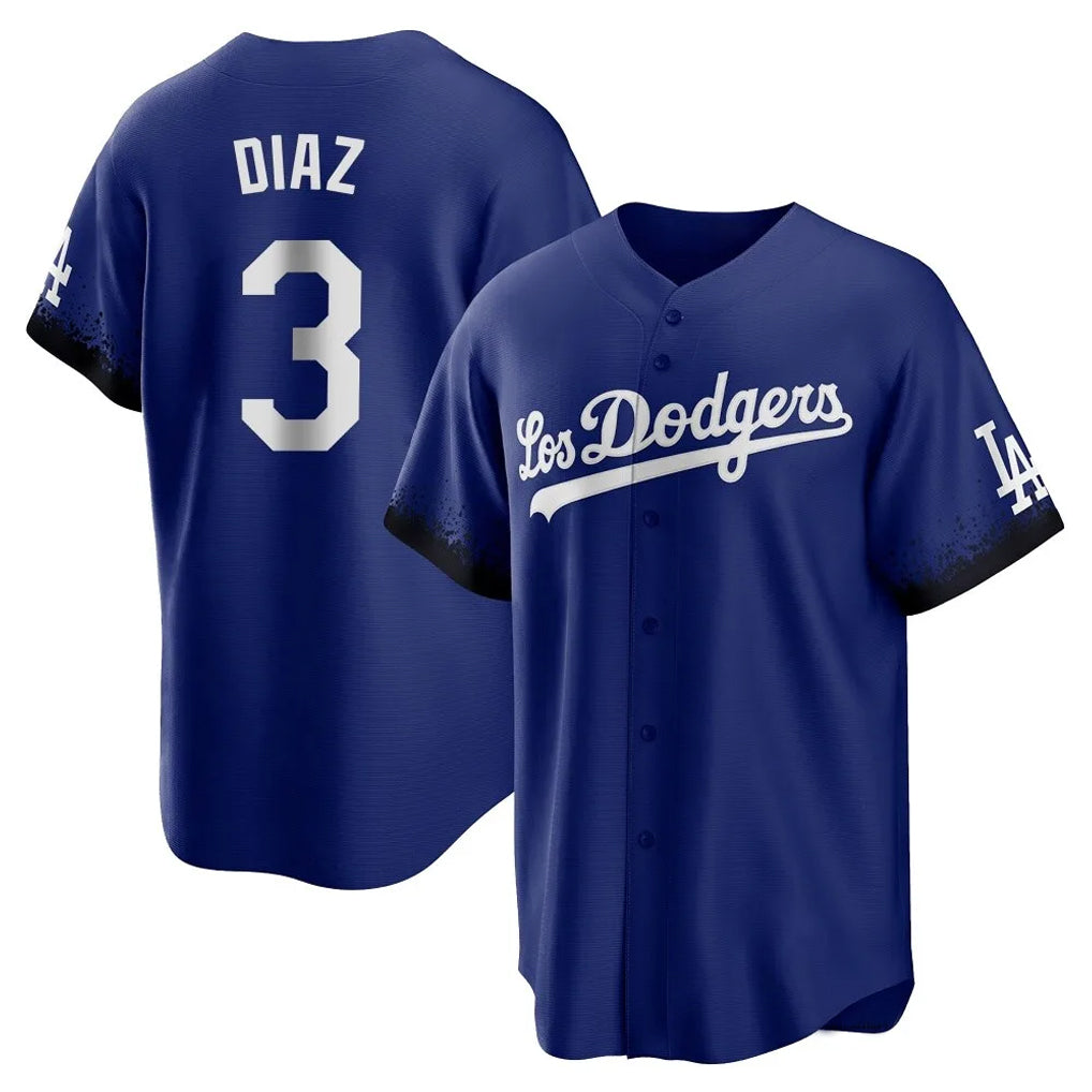 Silnrao LA.Dodgers #3 Edwin D¨ªaz Player Royal City Connect Home Game Stitched Jerseys