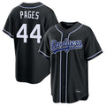 Silnrao LA.Dodgers #44 Andy Pages Player Black Carbon Limited Home Stitched Jerseys