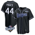 Silnrao LA.Dodgers #44 Andy Pages Player Black World Series Carbon Limited Home Stitched Jerseys
