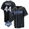 Silnrao LA.Dodgers #44 Andy Pages Player Black World Series Meet Carbon Limited Home Stitched Jerseys