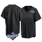 Silnrao LA.Dodgers #44 Andy Pages Player Black World Series Pitch Fashion T-shirt Stitched Jerseys