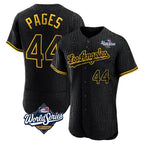 Silnrao LA.Dodgers #44 Andy Pages Player Black World Series Snake Skin City Limited Elite Home Stitched Jerseys