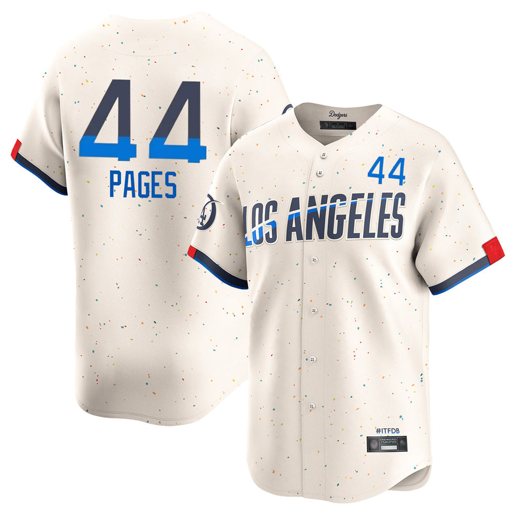 Silnrao LA.Dodgers #44 Andy Pages Player Cream City Connect Limited Home Stitched Jerseys