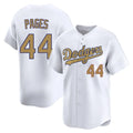 Silnrao LA.Dodgers #44 Andy Pages Player Gold Collection Limited Home Stitched Jerseys