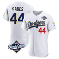 Silnrao LA.Dodgers #44 Andy Pages Player Gold White World Series 2026 Collection Stadium Limited Elite Stitched Jerseys