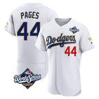 Silnrao LA.Dodgers #44 Andy Pages Player Gold White World Series 2026 Collection Stadium Limited Elite Stitched Jerseys