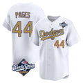 Silnrao LA.Dodgers #44 Andy Pages Player Gold World Series Collection Limited Home Stitched Jerseys