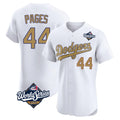 Silnrao LA.Dodgers #44 Andy Pages Player Gold World Series Limited Elite Home Stitched Jerseys