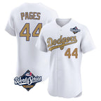 Silnrao LA.Dodgers #44 Andy Pages Player Gold World Series Limited Elite Home Stitched Jerseys