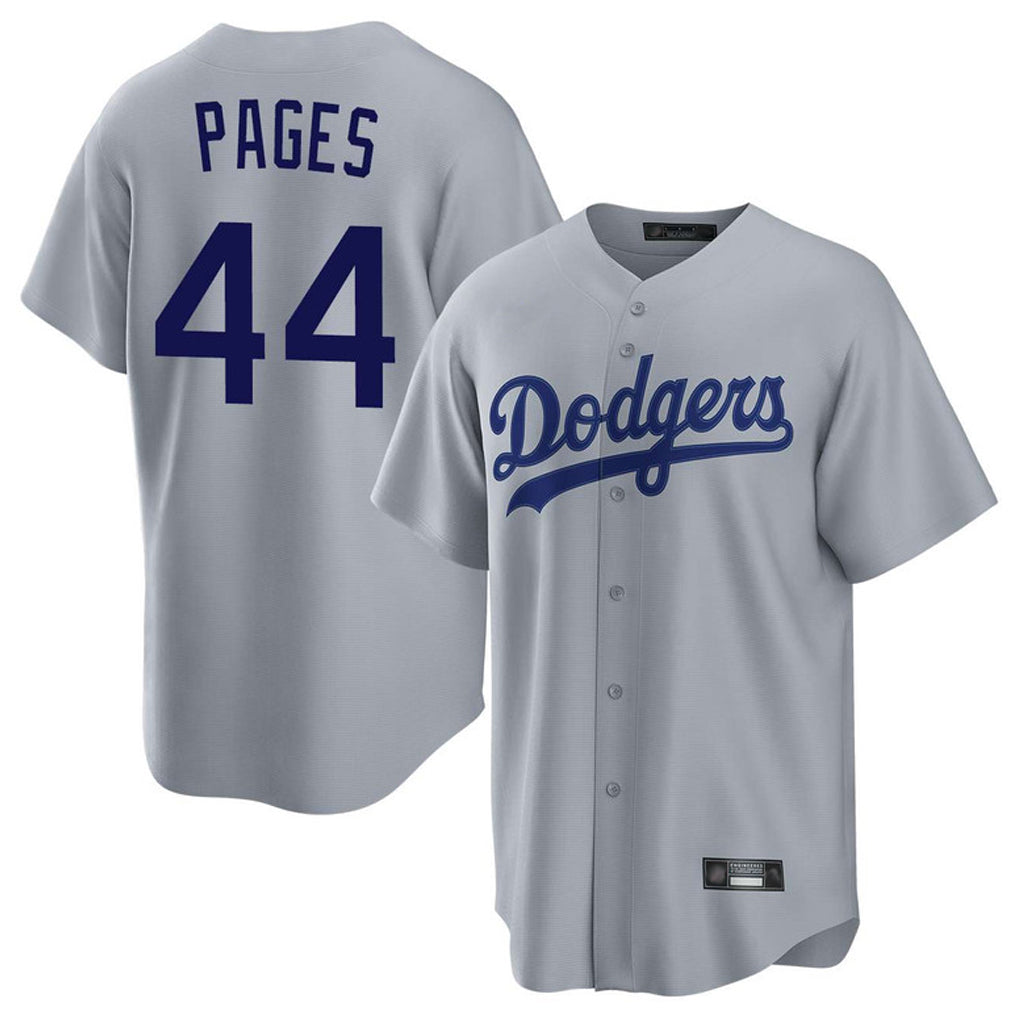 Silnrao LA.Dodgers #44 Andy Pages Player Gray Game Stitched Jerseys