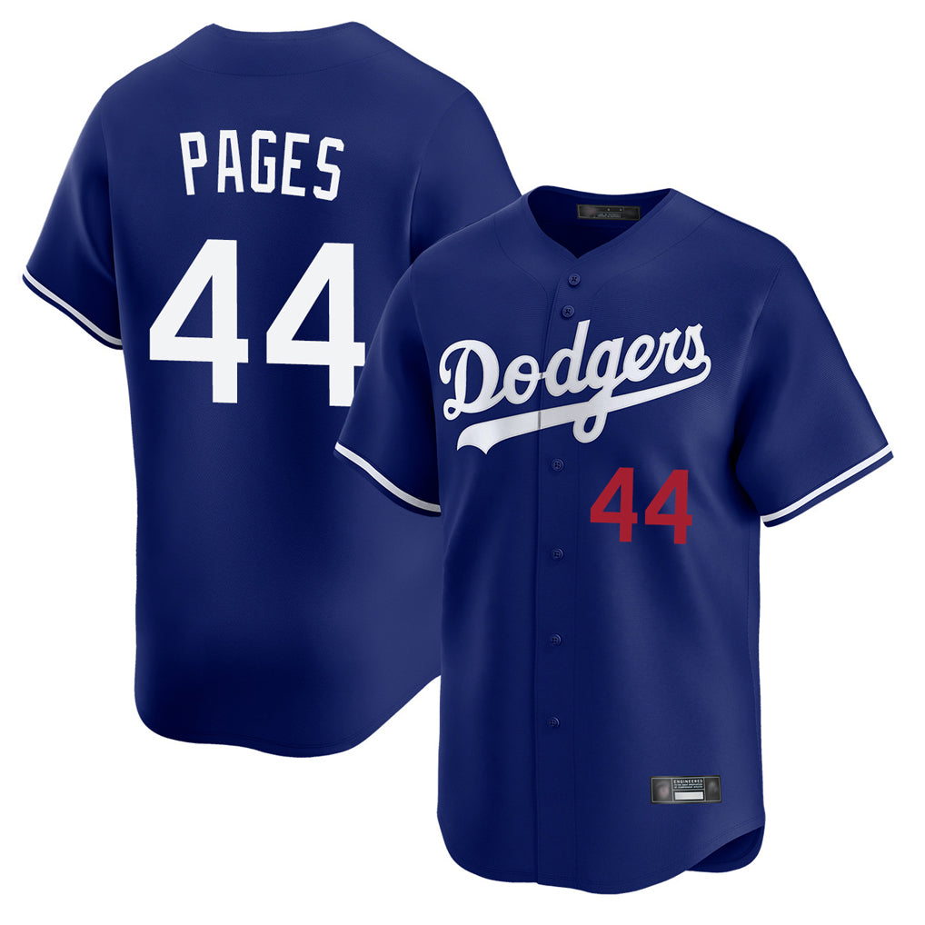 Silnrao LA.Dodgers #44 Andy Pages Player Royal Limited Home Stitched Jerseys