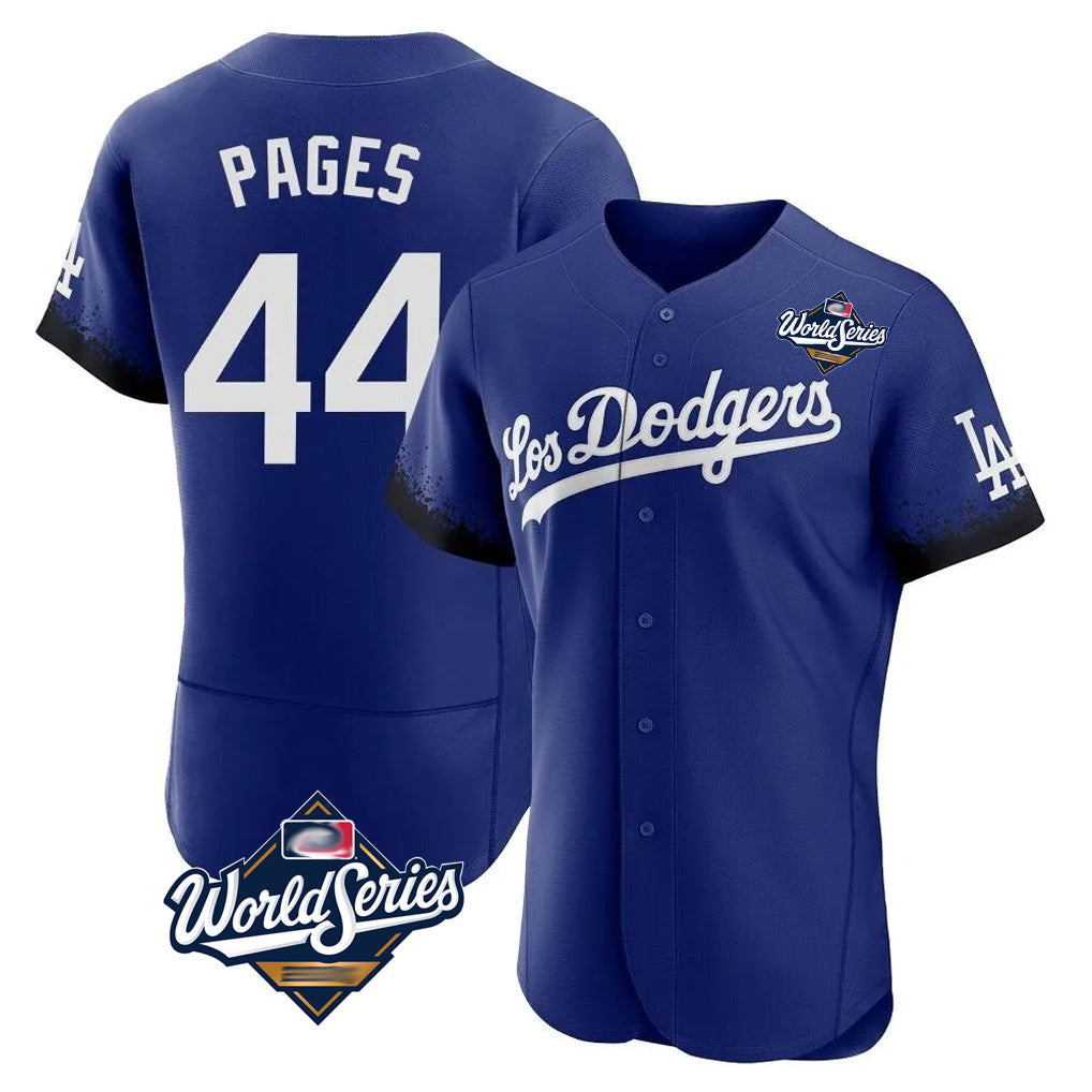 Silnrao LA.Dodgers #44 Andy Pages Player Royal World Series City Connect Elite Home Stitched Jerseys