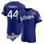 Silnrao LA.Dodgers #44 Andy Pages Player Royal World Series City Connect Elite Home Stitched Jerseys
