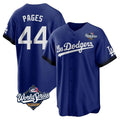 Silnrao LA.Dodgers #44 Andy Pages Player Royal World Series City Connect Home Game Stitched Jerseys
