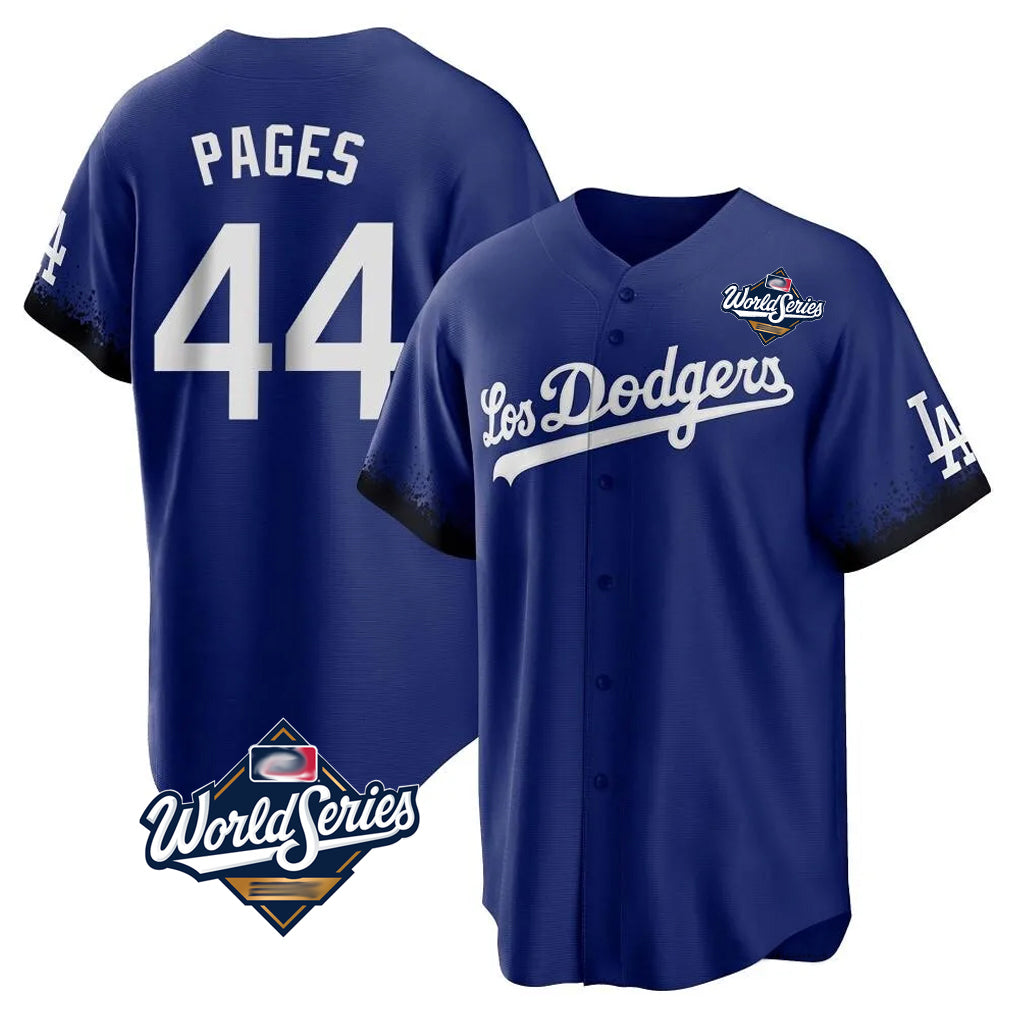 Silnrao LA.Dodgers #44 Andy Pages Player Royal World Series City Connect Home Game Stitched Jerseys