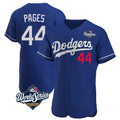 Silnrao LA.Dodgers #44 Andy Pages Player Royal World Series Limited Elite Home Stitched Jerseys