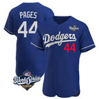 Silnrao LA.Dodgers #44 Andy Pages Player Royal World Series Limited Elite Home Stitched Jerseys
