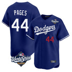 Silnrao LA.Dodgers #44 Andy Pages Player Royal World Series Limited Home Stitched Jerseys