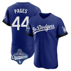 Silnrao LA.Dodgers #44 Andy Pages Player Royal World Series Meet City Connect Elite Home Stitched Jerseys