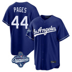 Silnrao LA.Dodgers #44 Andy Pages Player Royal World Series Meet Game Stitched Jerseys