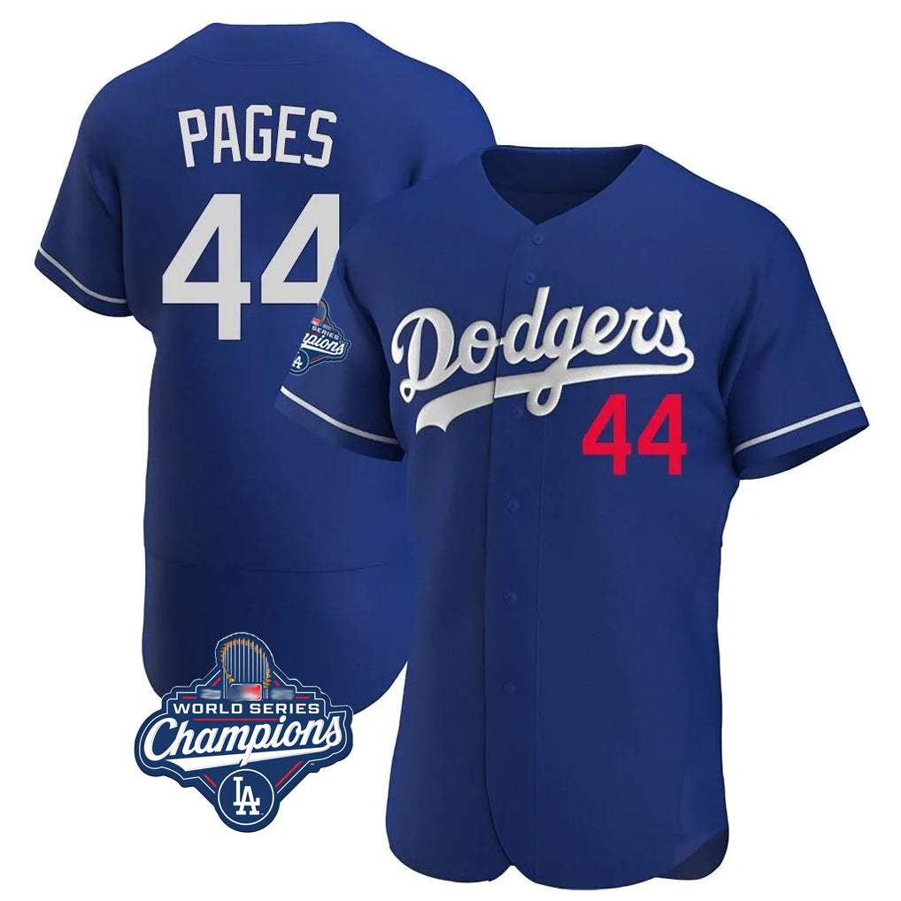 Silnrao LA.Dodgers #44 Andy Pages Player Royal World Series Meet Limited Elite Home Stitched Jerseys