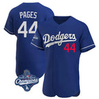 Silnrao LA.Dodgers #44 Andy Pages Player Royal World Series Meet Limited Elite Home Stitched Jerseys