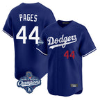 Silnrao LA.Dodgers #44 Andy Pages Player Royal World Series Meet Limited Home Stitched Jerseys