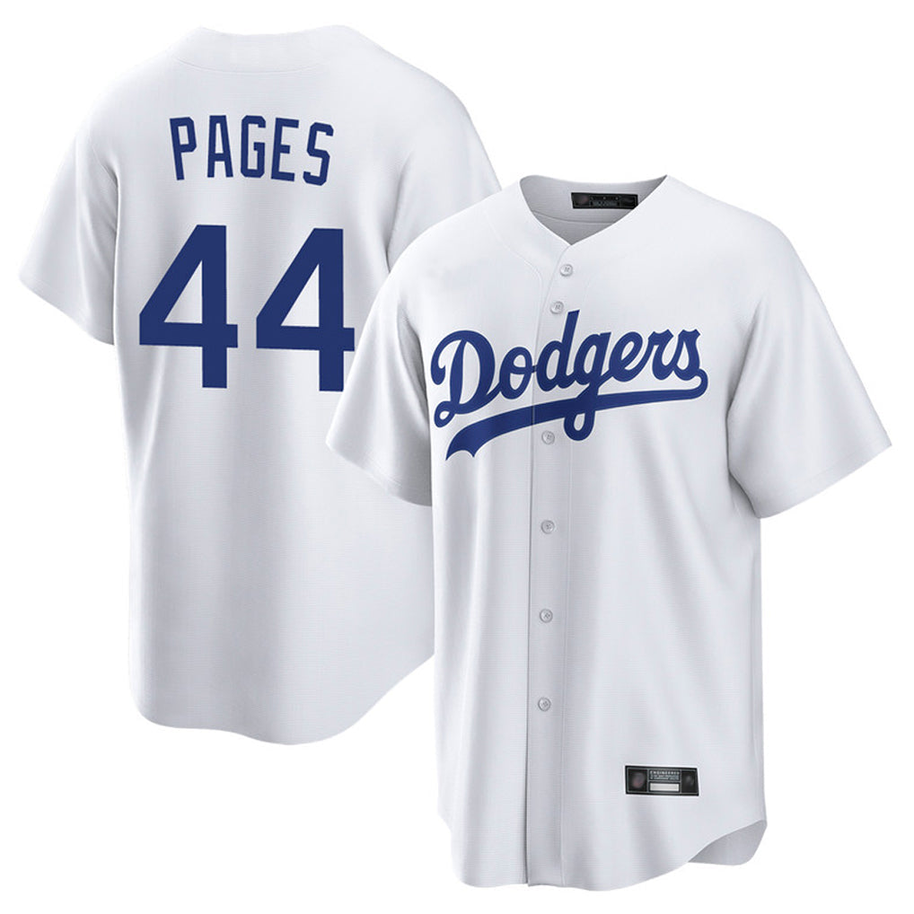 Silnrao LA.Dodgers #44 Andy Pages Player White Game Home Stitched Jerseys