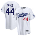 Silnrao LA.Dodgers #44 Andy Pages Player White Home Game Stitched Jerseys
