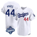 Silnrao LA.Dodgers #44 Andy Pages Player White World Series Meet Limited Home Stitched Jerseys