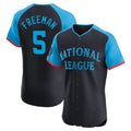 Silnrao LA.Dodgers #5 Freddie Freeman Player Black National League All-Star Limited Elite Home Stitched Jerseys