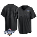 Silnrao LA.Dodgers #5 Freddie Freeman Player Black World Series Pitch Fashion T-shirt Stitched Jerseys