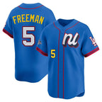 Silnrao LA.Dodgers #5 Freddie Freeman Player Blue All-Star Limited Home Stitched Jerseys