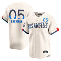 Silnrao LA.Dodgers #5 Freddie Freeman Player Cream City Connect Limited Home Stitched Jerseys