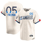 Silnrao LA.Dodgers #5 Freddie Freeman Player Cream City Connect Limited Home Stitched Jerseys