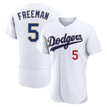 Silnrao LA.Dodgers #5 Freddie Freeman Player Gold White 2026 Collection Stadium Limited Elite Stitched Jerseys