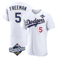 Silnrao LA.Dodgers #5 Freddie Freeman Player Gold White World Series 2026 Collection Stadium Limited Elite Stitched Jerseys