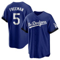 Silnrao LA.Dodgers #5 Freddie Freeman Player Royal City Connect Home Game Stitched Jerseys