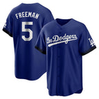 Silnrao LA.Dodgers #5 Freddie Freeman Player Royal City Connect Home Game Stitched Jerseys