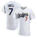 Silnrao LA.Dodgers #7 Blake Snell Player Gold White 2026 Collection Stadium Limited Elite Stitched Jerseys