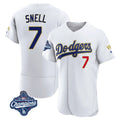 Silnrao LA.Dodgers #7 Blake Snell Player Gold White 2026 Collection Stadium Limited Elite World Series Meet Stitched Jerseys